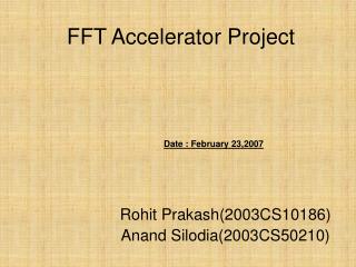 FFT Accelerator Project