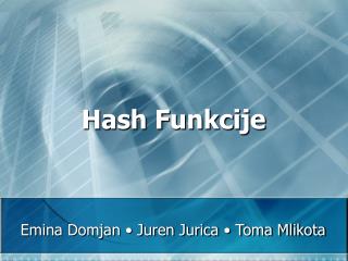 Hash Funkcije