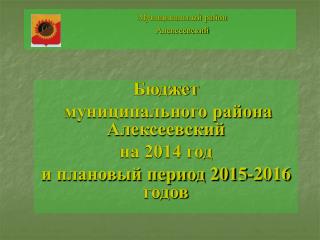 Муниципальный район Алексеевский