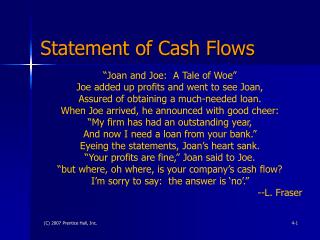 Statement of Cash Flows