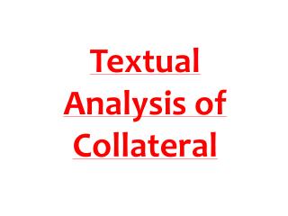 Textual Analysis of Collateral