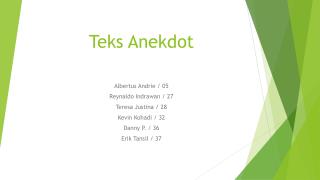 Teks Anekdot