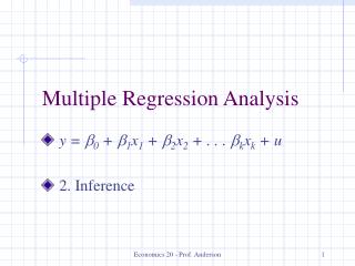 Multiple Regression Analysis