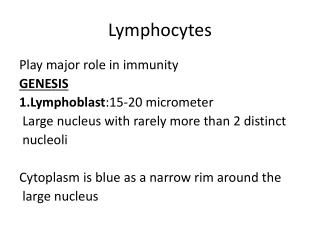 Lymphocytes