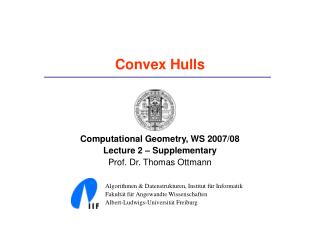 Convex Hulls