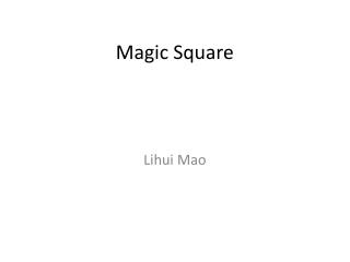 Magic Square