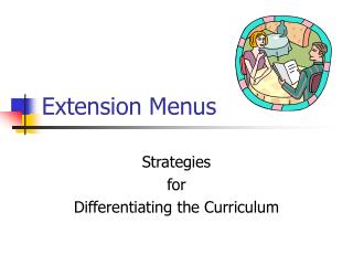 Extension Menus