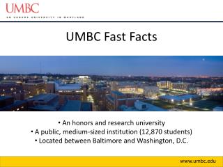 UMBC Fast Facts