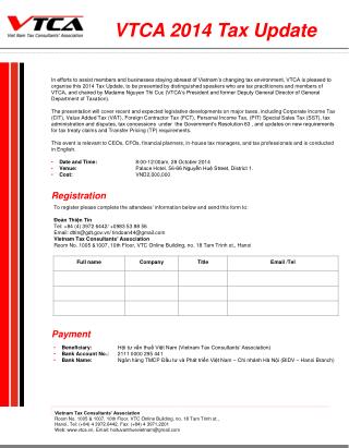 Vietnam Tax Consultants’ Association
