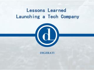 Lessons Learned Launching a Tech Company