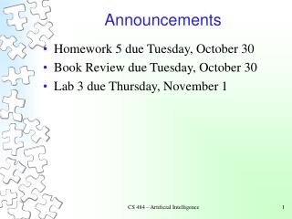 Announcements