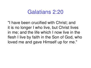 Galatians 2:20