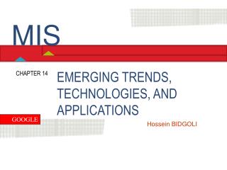 EMERGING TRENDS, TECHNOLOGIES, AND APPLICATIONS