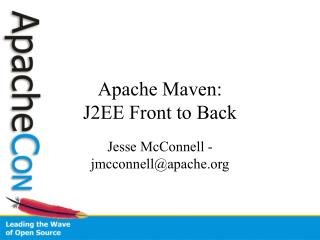 Apache Maven: J2EE Front to Back