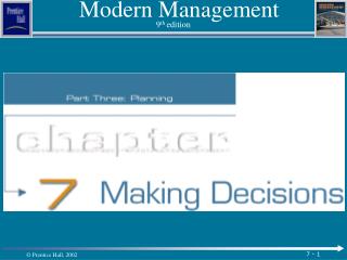 Modern Management 9 th edition
