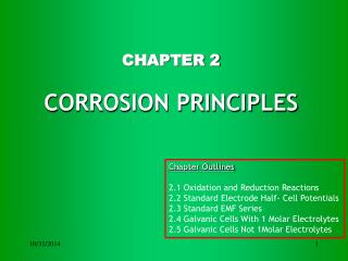 CHAPTER 2 CORROSION PRINCIPLES