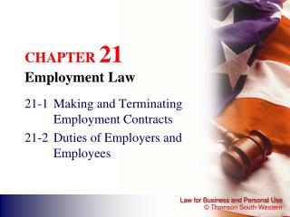 CHAPTER 21 Employment Law