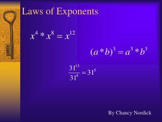 Laws of Exponents