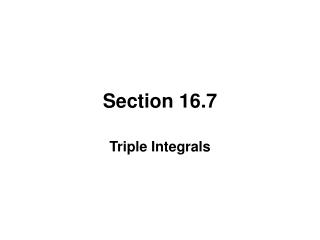 Section 16.7