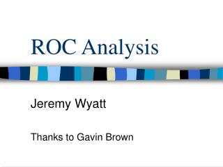 ROC Analysis