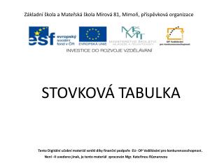 Základní škola a Mateřská škola Mírová 81, Mimoň, příspěvková organizace