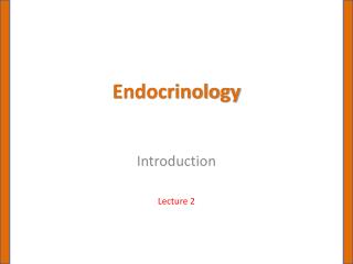 Endocrinology