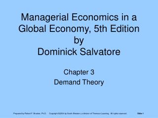 Managerial Economics in a Global Economy, 5th Edition by Dominick Salvatore