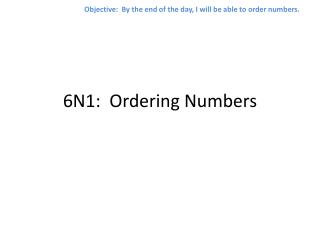 6N1: Ordering Numbers