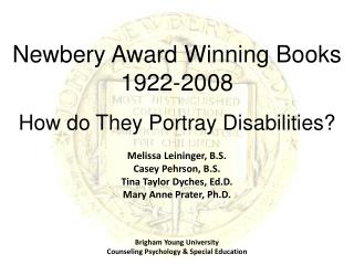 Newbery Award Winning Books 1922-2008