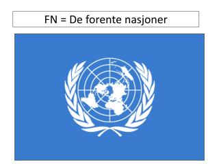 FN = De forente nasjoner