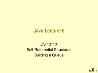 Java Lecture 6