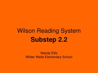 Wilson Reading System