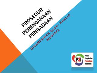 PROSEDUR perencanaan PENGADAAN