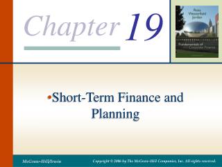 Short-Term Finance and Planning