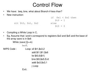 Control Flow