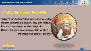 -Tevekkül