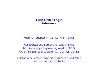 First-Order Logic Inference