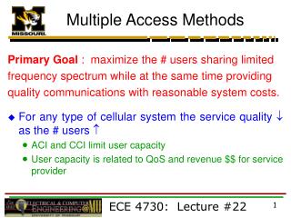 Multiple Access Methods