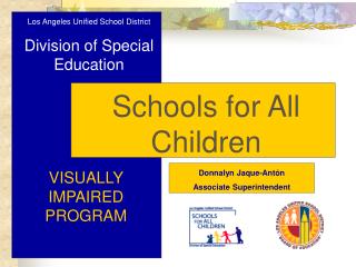 Los Angeles Unified School District Division of Special Education