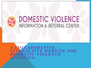 A collaborative , interactive website for domestic violence agencies.