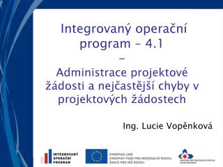 Ing. Lucie Vopěnková