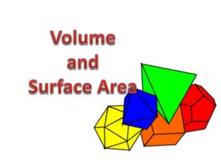 Volume a nd Surface Area