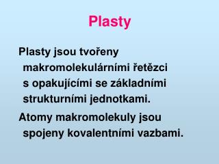 Plasty