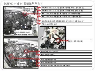 K3(YD)- 배선 타입 ( 운전석 )