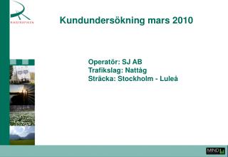 Kundundersökning mars 2010