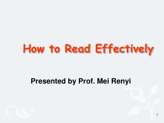 How to Read Effectively