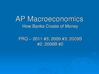 AP Macroeconomics
