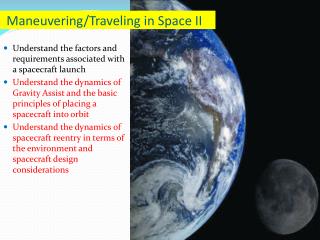 Maneuvering/Traveling in Space II
