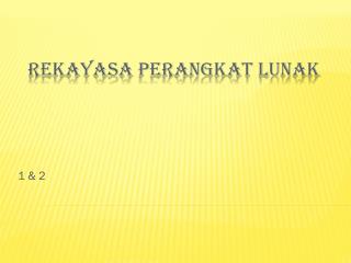Rekayasa Perangkat Lunak