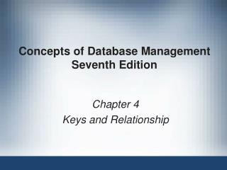 Concepts of Database Management Seventh Edition